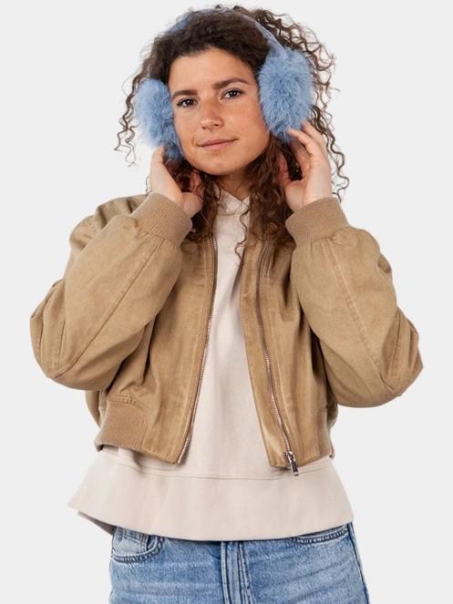 Barts Fur Earmuffs női fülvédő világoskék színben 3