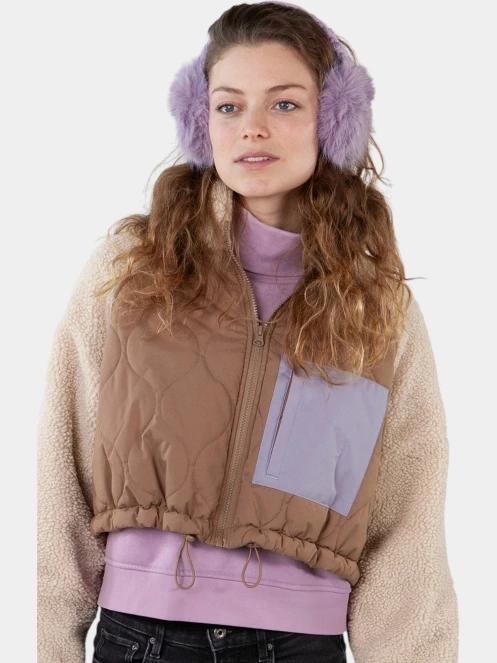 Barts Fur Earmuffs női fülvédő lila színben 3