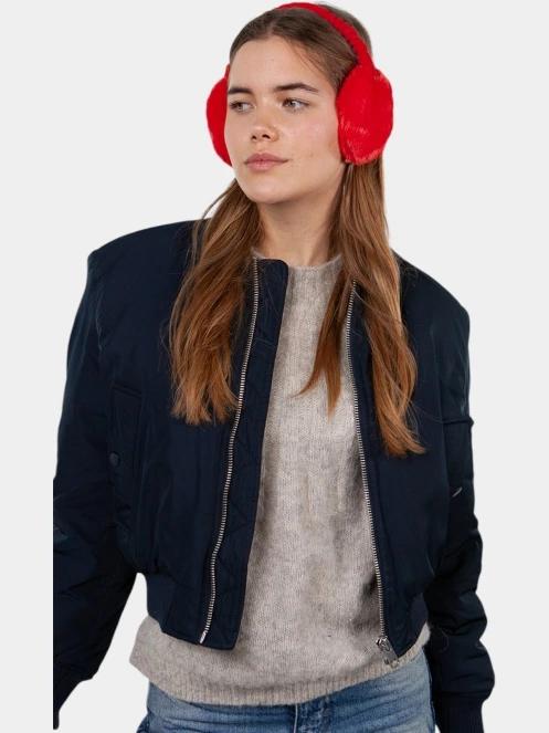 Barts Plush Earmuffs női fülvédő piros színben 4