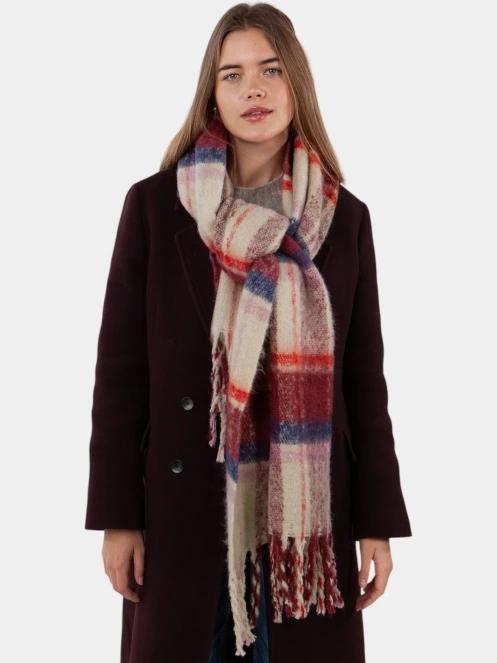 Barts Loriant Scarf női sál bordó színben 4