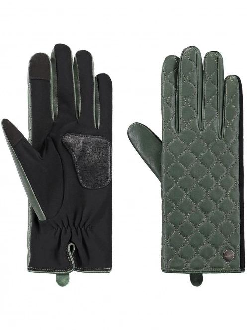 Barts Hague Gloves női kesztyű oliva színben 2