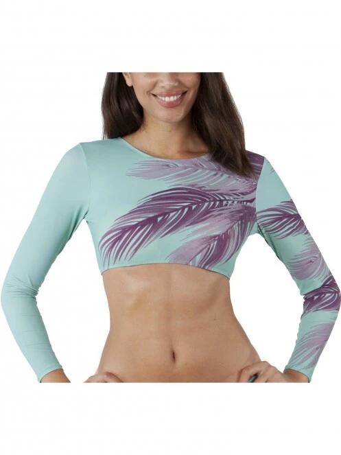 Barts Tasman Crop Top női crop top zöld színben 2
