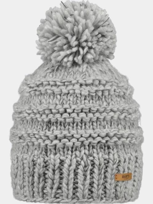 Barts Jasmin Beanie női bojtos sapka szürke színben 2