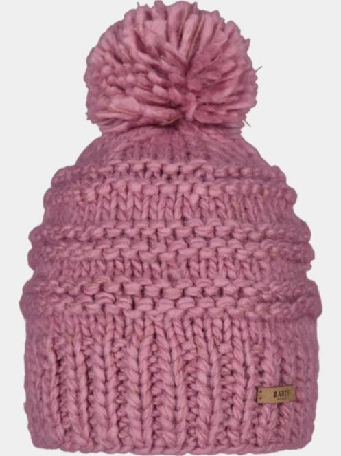 Barts Jasmin Beanie női bojtos sapka rózsaszín színben 2