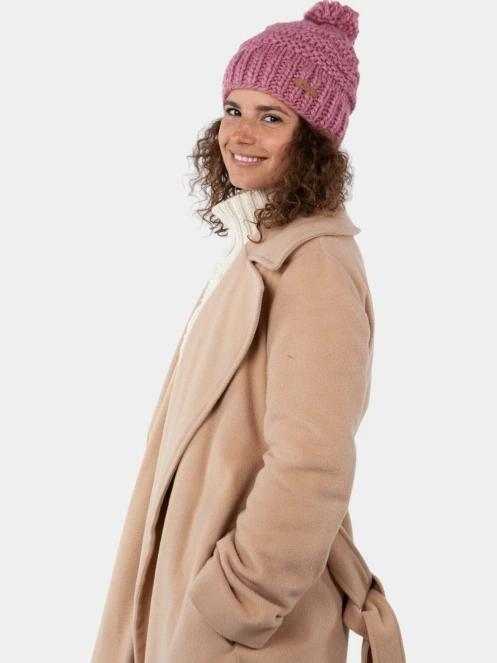 Barts Jasmin Beanie női bojtos sapka rózsaszín színben 4
