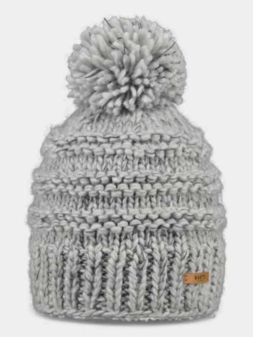 Barts Jasmin Beanie női bojtos sapka szürke színben 2