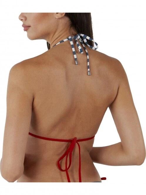 Barts Custe Triangle női bikini felső sötétkék színben 4