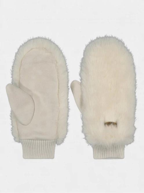 Barts Fur Mitts női kesztyű fehér színben 2