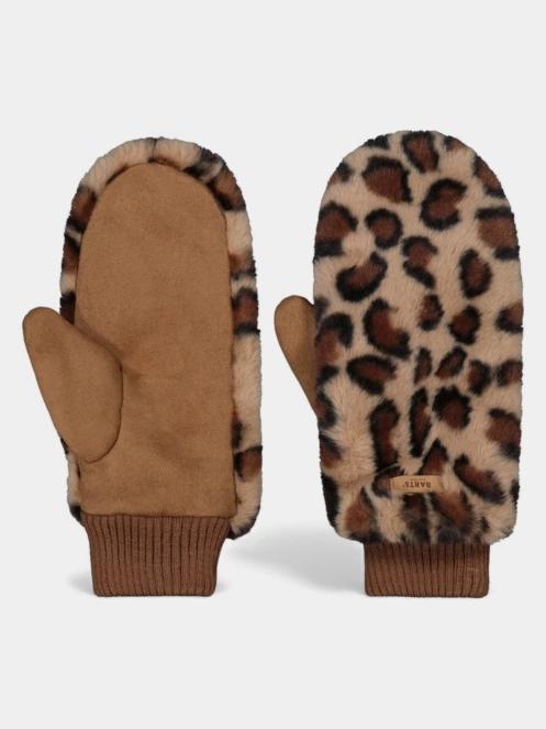 Barts Fur Mitts női kesztyű barna színben 2