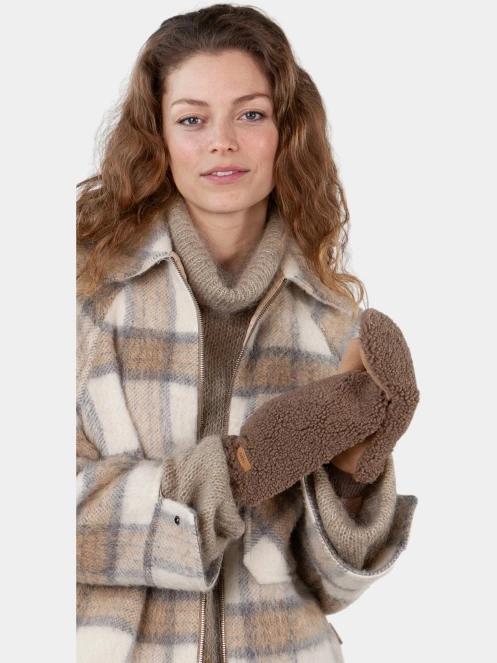 Barts Teddy Mitts női kesztyű barna színben 2