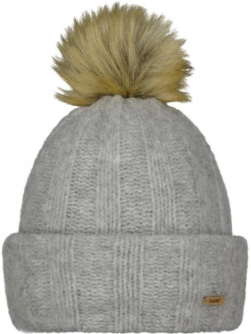 Barts Civana Beanie női bojtos sapka szürke színben 2