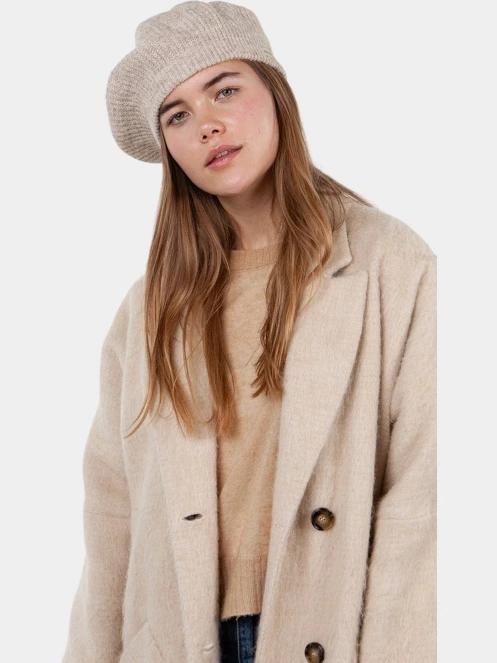 Barts Inaru Beret női svájci sapka barna színben 3