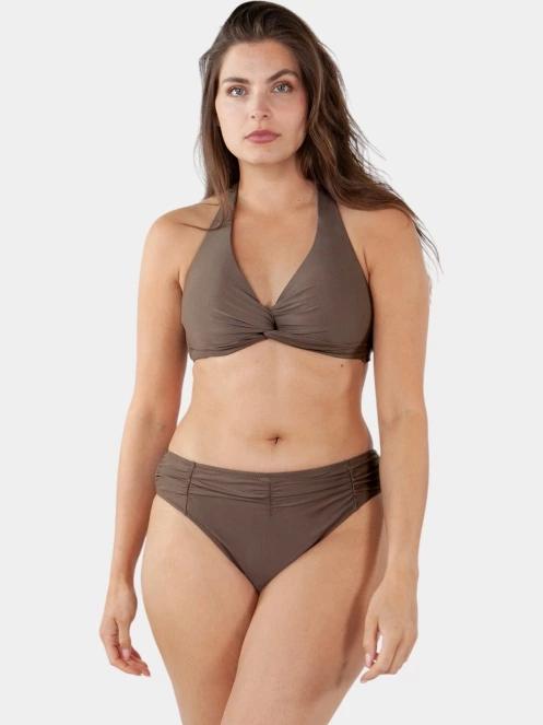 Barts Kelli Cross Halter női bikini felső barna színben 2