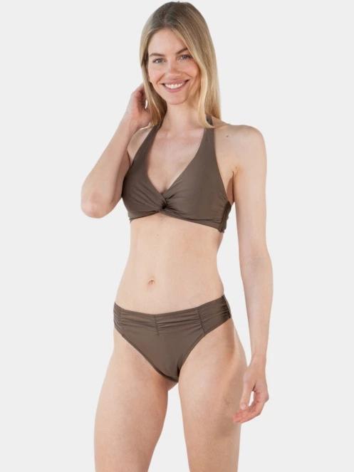 Barts Kelli Cross Halter női bikini felső barna színben 5