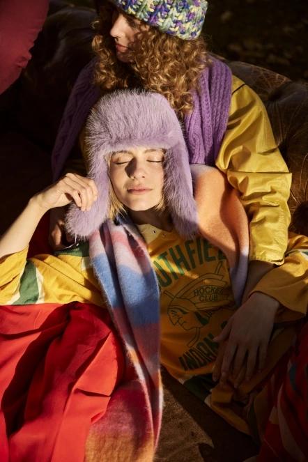 Barts Eluzabeth Scarf női sál lila színben 5