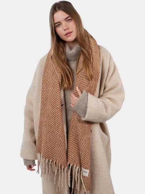 Barts Josephyne Scarf női sál barna színben 3