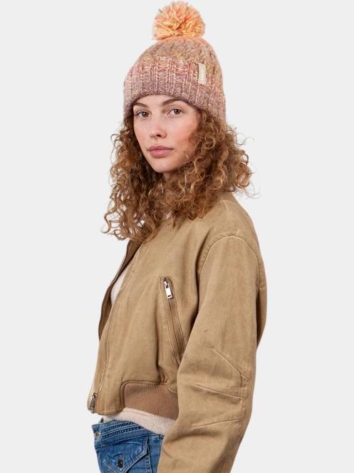 Barts Catbird Beanie női bojtos sapka rózsaszín színben 3