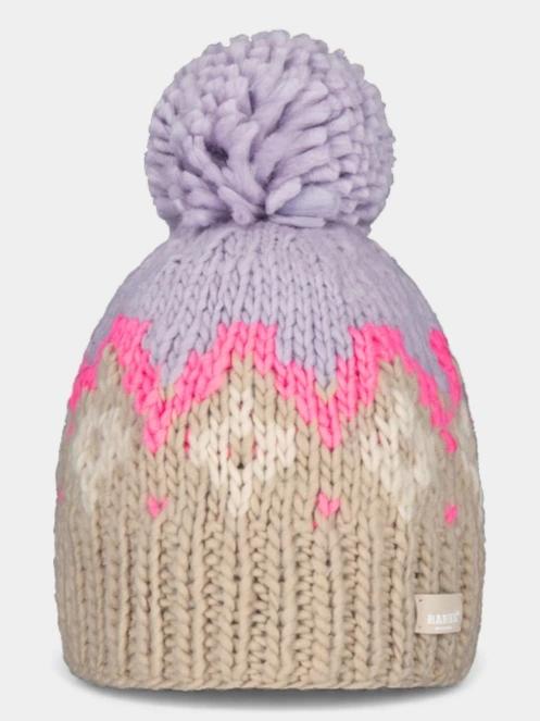 Barts Curley Beanie női bojtos sapka homok színben 2