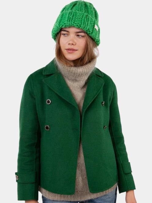 Barts Hermitta Beanie női kötött sapka zöld színben 3