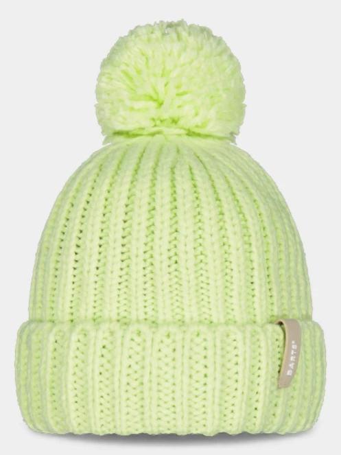 Barts Joansy Beanie női bojtos sapka zöld színben 2
