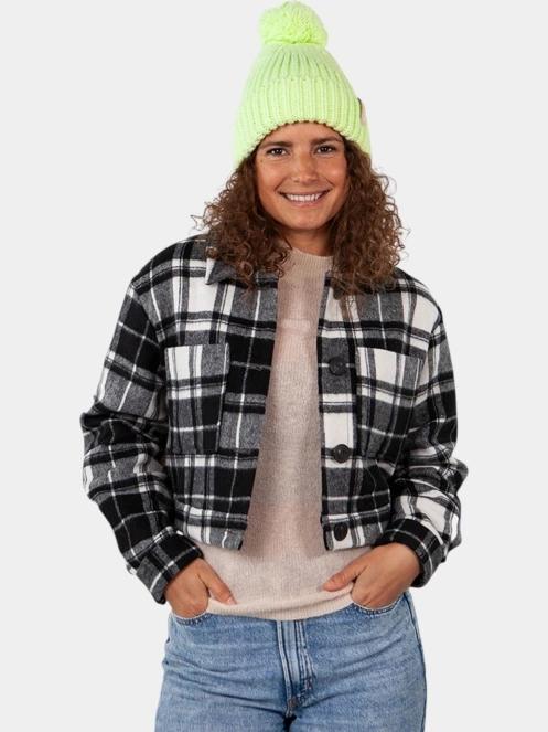 Barts Joansy Beanie női bojtos sapka zöld színben 3