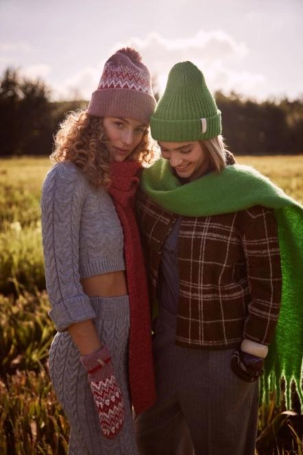 Barts Owlet Scarf női sál piros színben 6