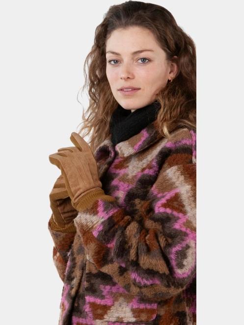 Barts Stephaney Gloves női kesztyű barna színben 4