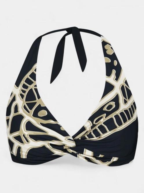 Barts Buhrn Cross Halter női bikini felső fekete színben 4