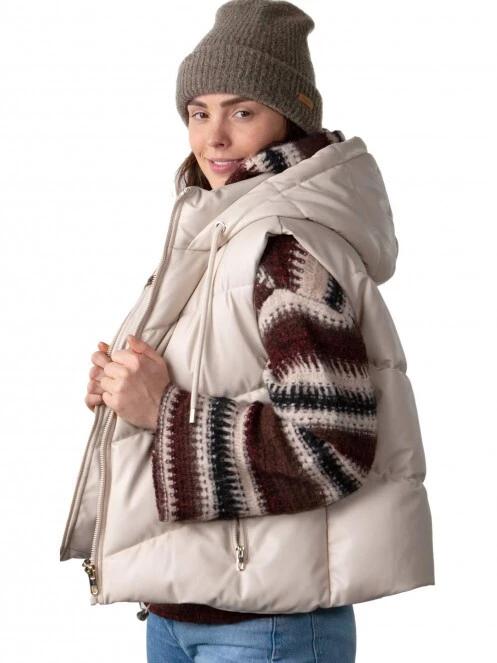 Barts Witzia Beanie női kötött sapka barna színben 3