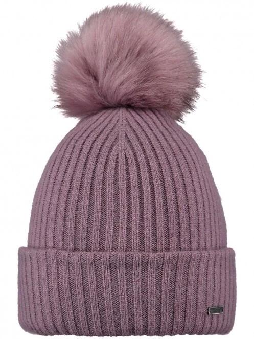 Barts Kenzie Beanie női bojtos sapka lila színben 2
