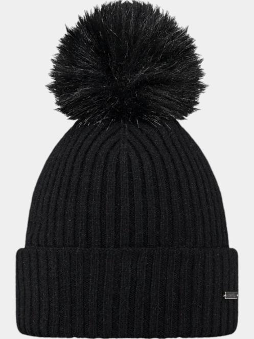 Barts Kenzie Beanie női bojtos sapka fekete színben 2