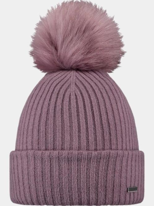 Barts Kenzie Beanie női bojtos sapka lila színben 2