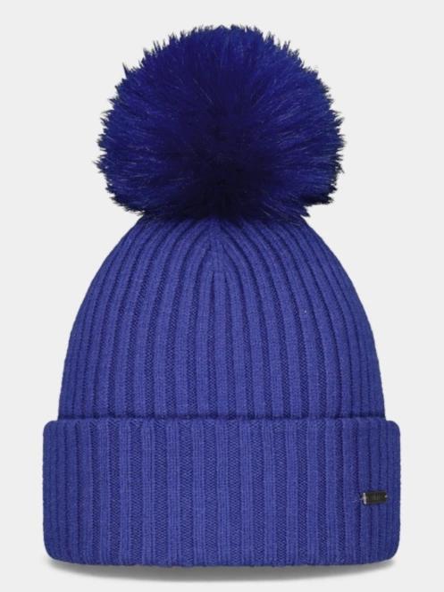 Barts Kenzie Beanie női bojtos sapka kék színben 2