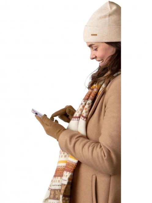 Barts Soft Touch Gloves női kesztyű barna színben 3