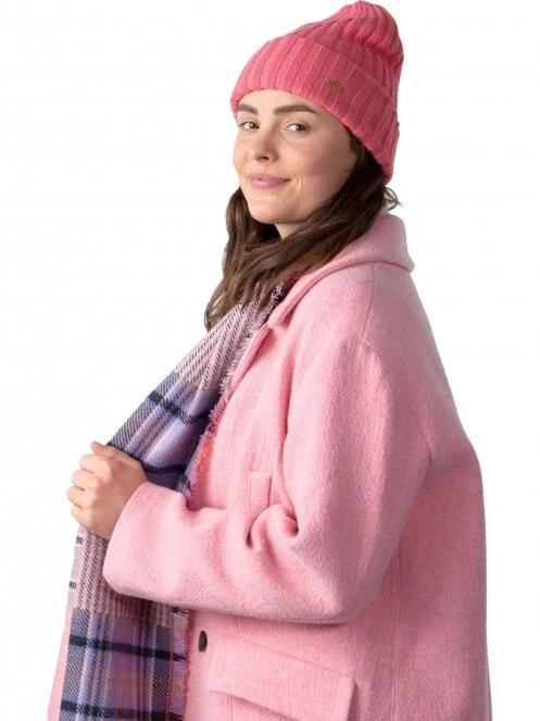 Barts Bayne Beanie női kötött sapka rózsaszín színben 3