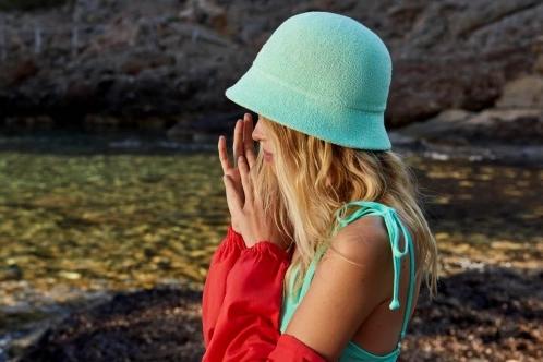 Barts Nucha Hat női bucket hat zöld színben 3