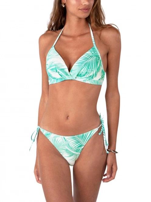 Barts Palmsy Halter női bikini felső zöld színben 2