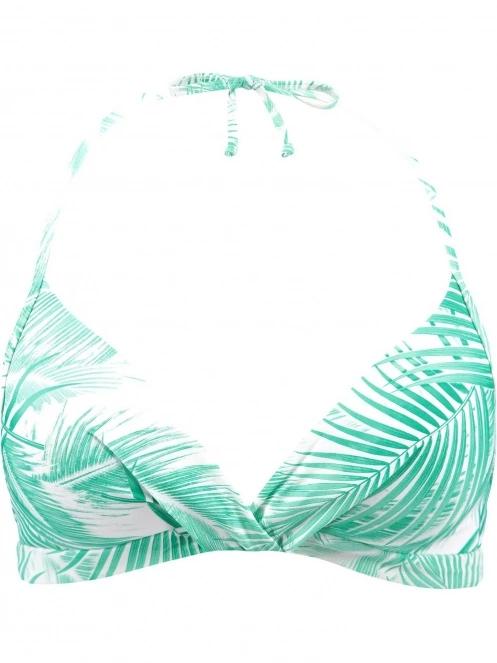 Barts Palmsy Halter női bikini felső zöld színben 5