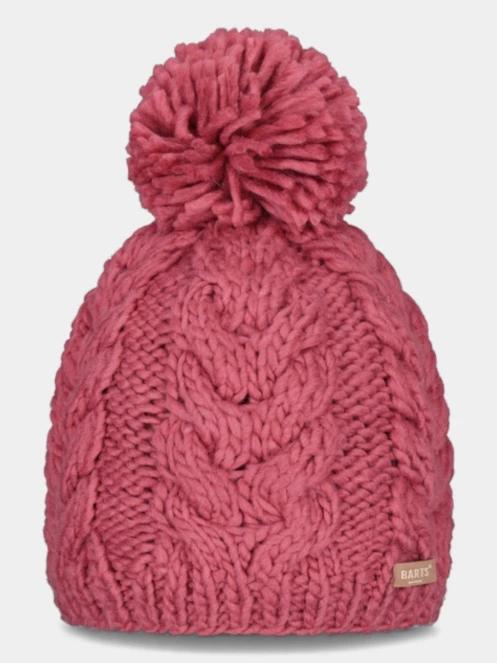 Barts Kelle Beanie női bojtos sapka rózsaszín színben 2