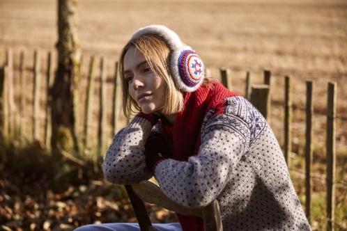 Barts Crochetti Earmuffs női fülvédő kék színben 5