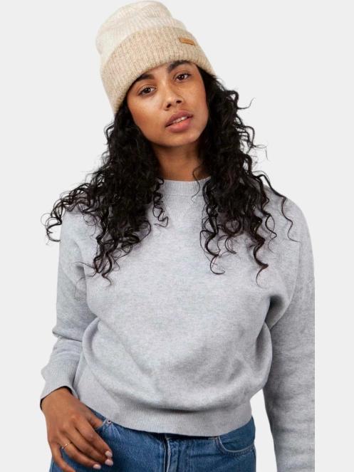 Barts Arlenas Beanie női sapka homok színben 3