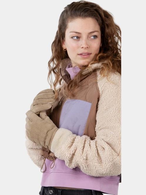 Barts Yokam Gloves női kesztyű barna színben 4