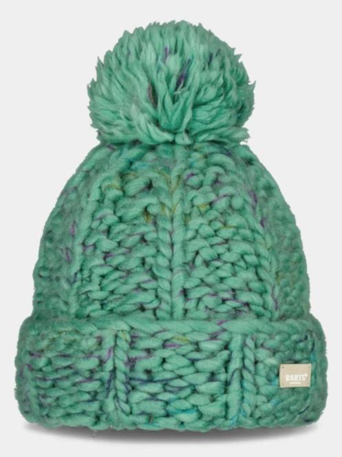 Barts Ranive Beanie női bojtos sapka zöld színben 2