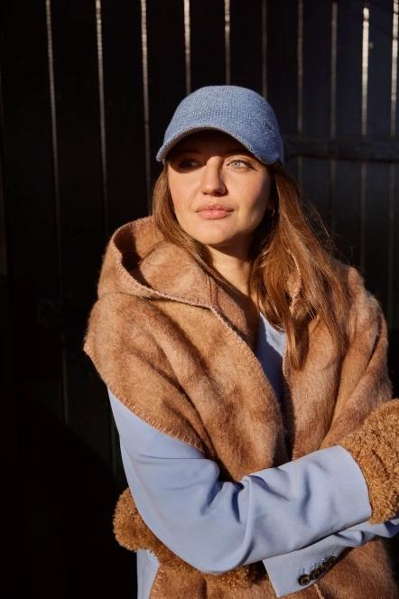 Barts Halberra Scarf női sál barna színben 5