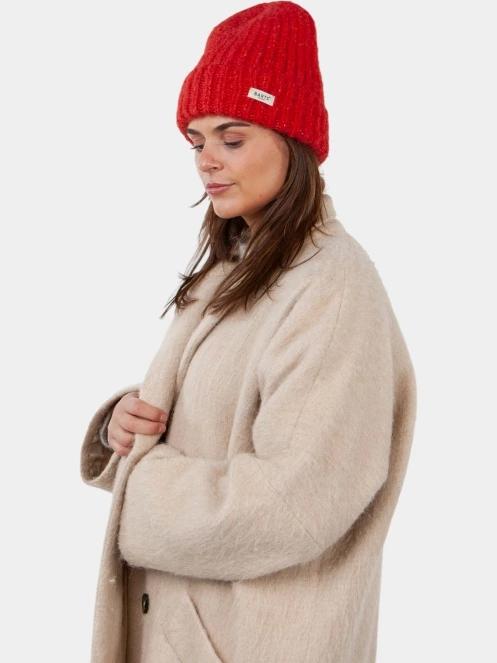 Barts Wellawaya Beanie női kötött sapka piros színben 4