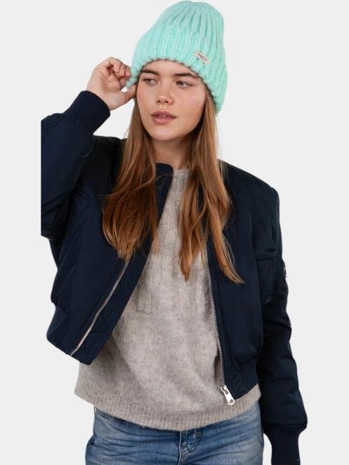 Barts Wellawaya Beanie női kötött sapka világoskék színben 3