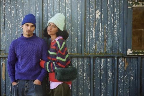 Barts Wellawaya Beanie női kötött sapka világoskék színben 5