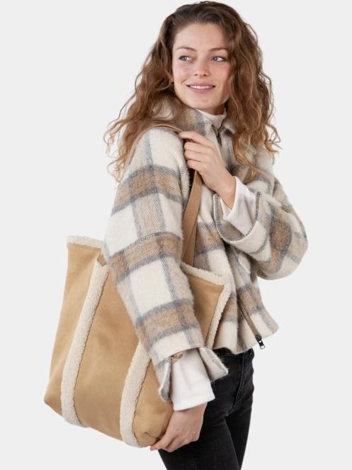 Barts Aedey Totebag női shopper táska barna színben 4