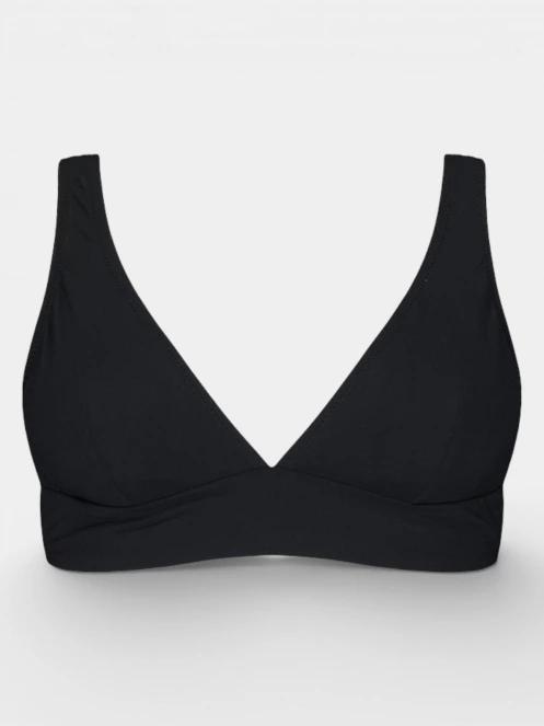 Barts Solid Longline női bikini felső fekete színben 4
