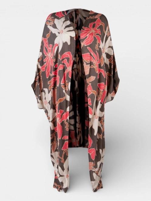 Barts Navyo Kimono női strandruha barna színben 2